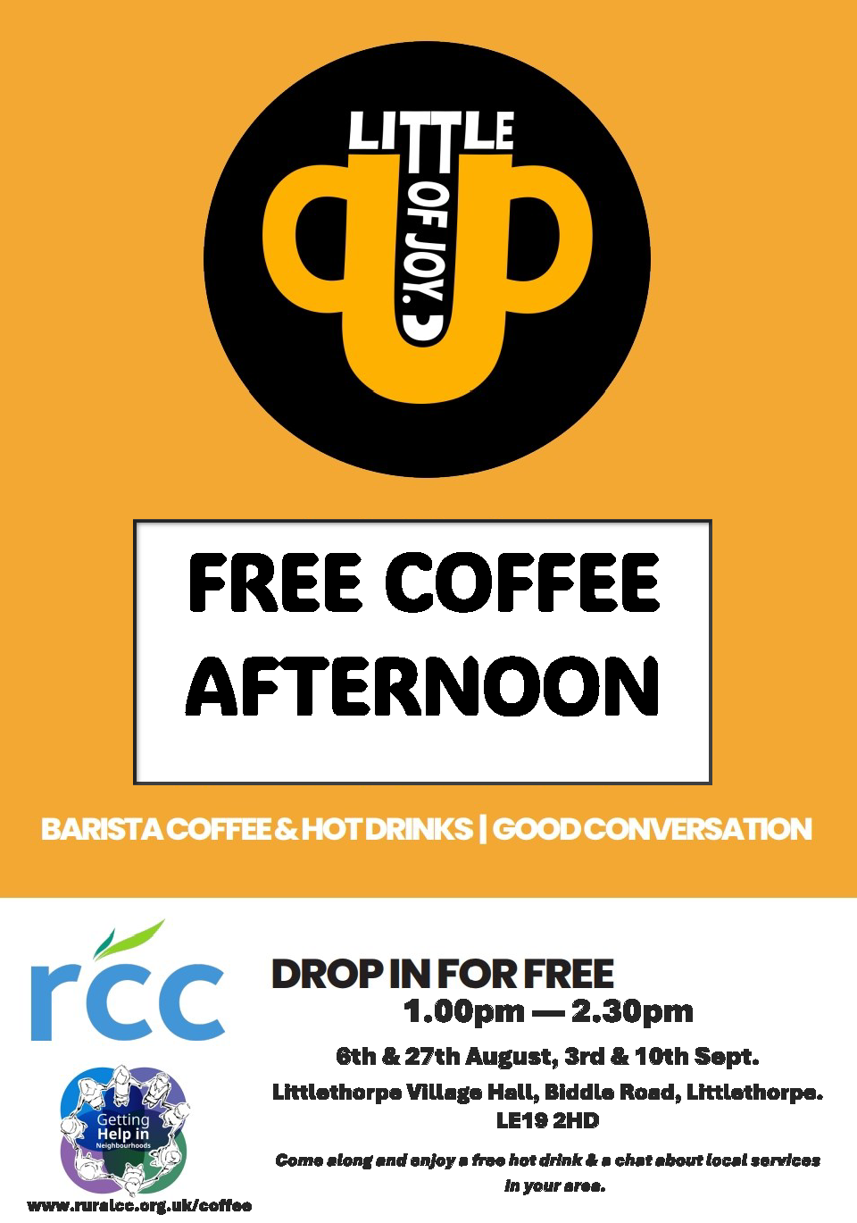Littlethorpe Village Hall Poster